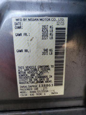 1N4AL3APXGC138863 Nissan ALTIMA 2.5