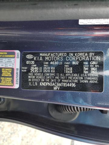 KNDPN3AC6M7854496 KIA Sportage Ex
