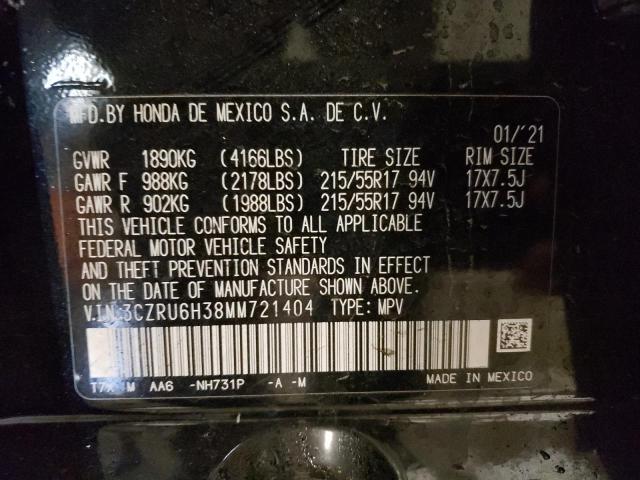 2021 HONDA HR-V LX - 3CZRU6H38MM721404