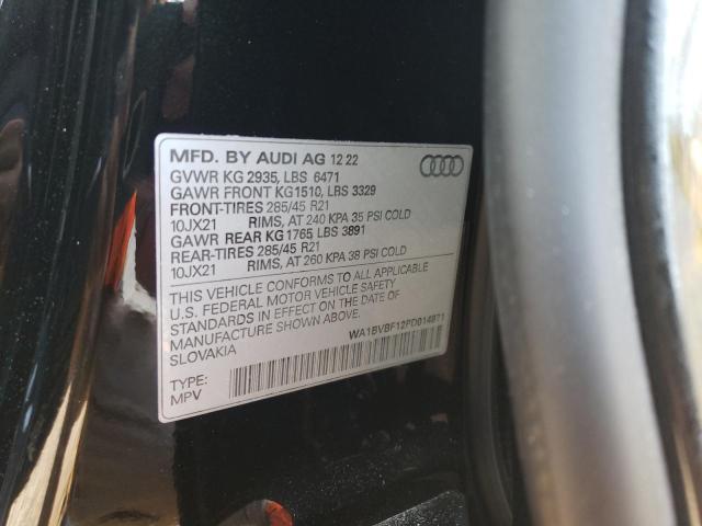 2023 AUDI Q8 PREMIUM WA1BVBF12PD014971