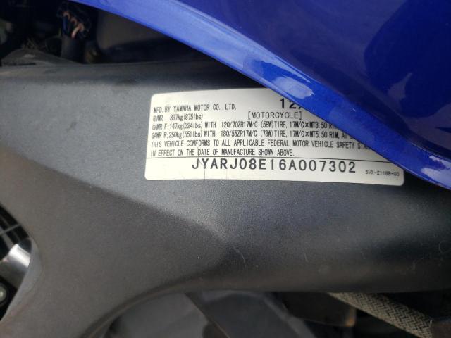 2006 YAMAHA FZ6 S - JYARJ08E16A007302