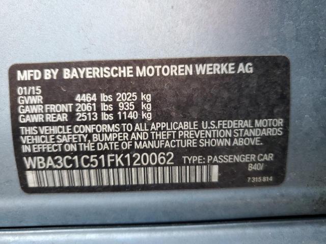 WBA3C1C51FK120062 BMW 328 I Sulev