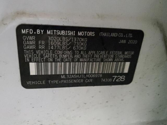 2020 MITSUBISHI MIRAGE LE ML32A5HJ1LH006978