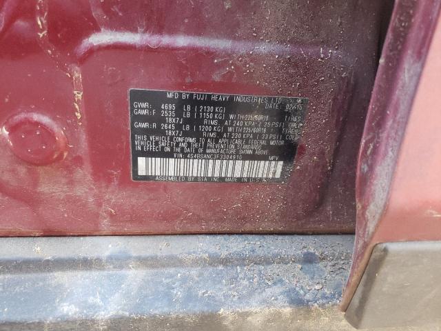 4S4BSANC3F3304910 Subaru Outback 2.5i Limited