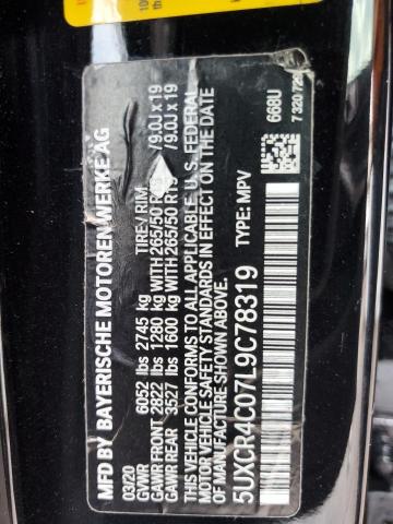 2020 BMW X5 SDRIVE - 5UXCR4C07L9C78319