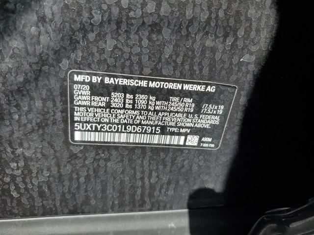 2020 BMW X3 SDRIVE3 - 5UXTY3C01L9D67915