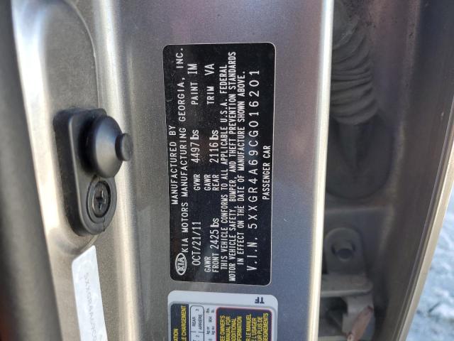 5XXGR4A69CG016201 KIA OPTIMA SX