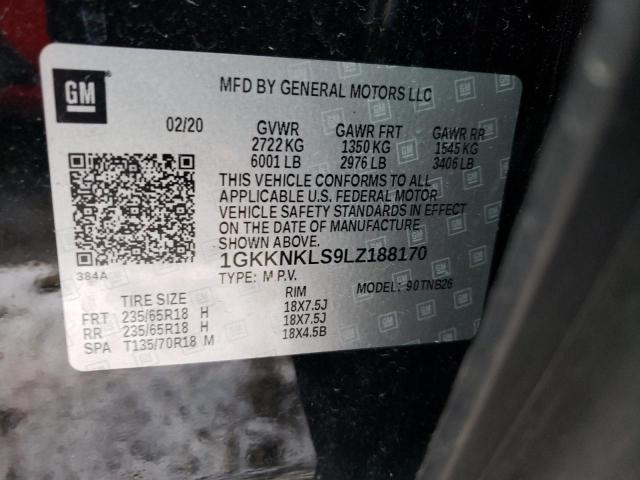 2020 GMC ACADIA SL - 1GKKNKLS9LZ188170