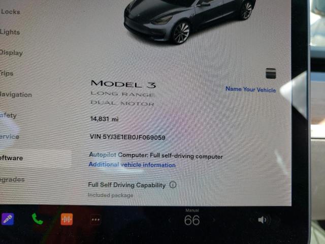 5YJ3E1EB0JF069059 Tesla MODEL 3
