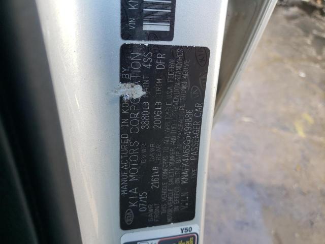 KNAFK4A65G5499886 KIA FORTE LX