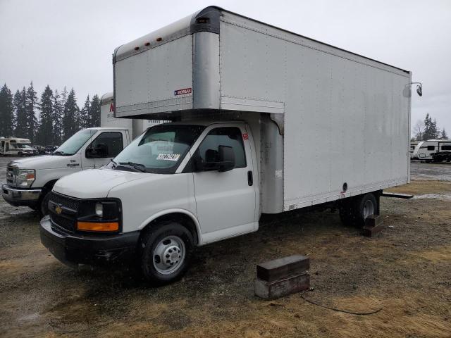 Salvage trucks for sale at Arlington, WA auction: 2014 Chevrolet Express G3500