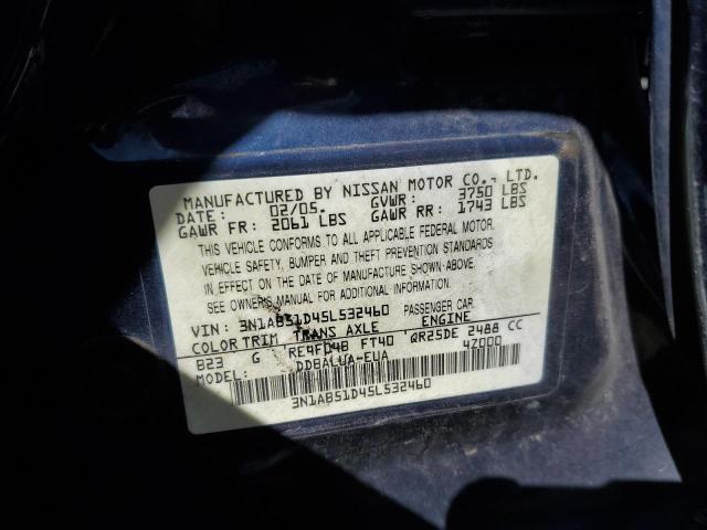 3N1AB51D45L532460 Nissan Sentra Se-r Spec V