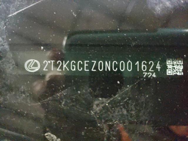 2022 LEXUS NX 350 2T2KGCEZ0NC001624