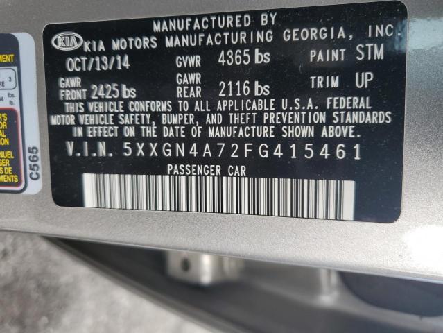 5XXGN4A72FG415461 KIA OPTIMA EX