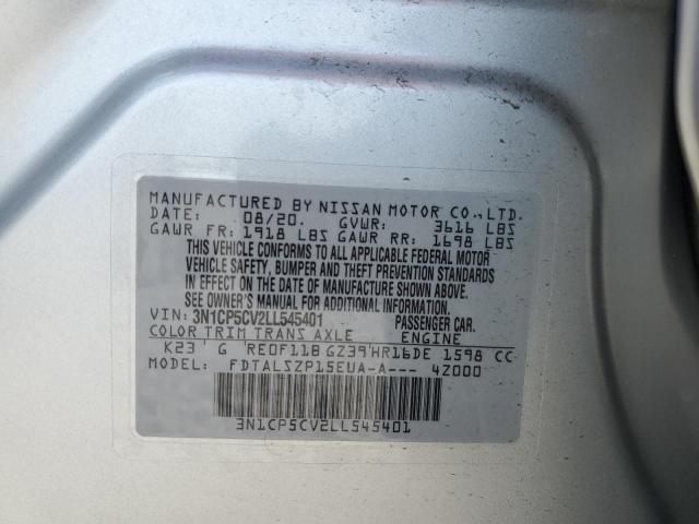 2020 NISSAN KICKS SV - 3N1CP5CV2LL545401