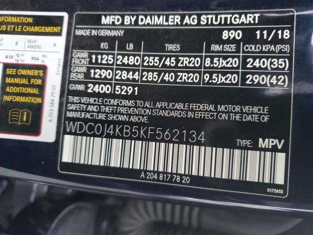 2019 MERCEDES-BENZ GLC COUPE - WDC0J4KB5KF562134