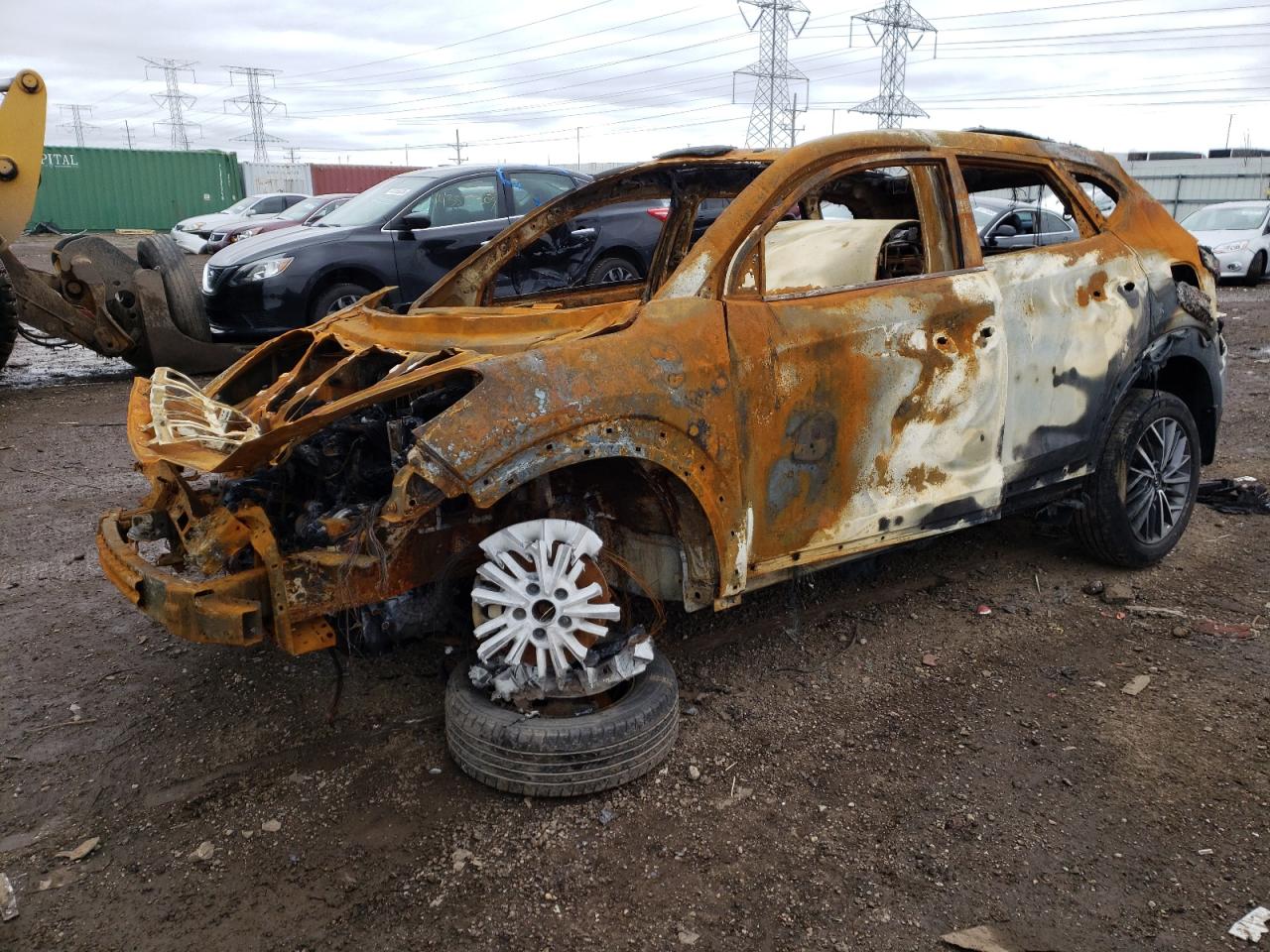 2021 Hyundai Tucson Limited на продаже в Elgin, IL - Burn