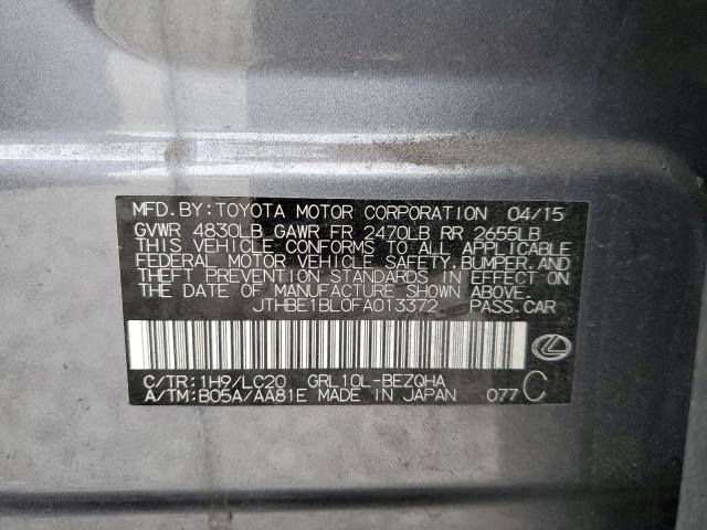 2015 LEXUS GS350 JTHBE1BL0FA013372