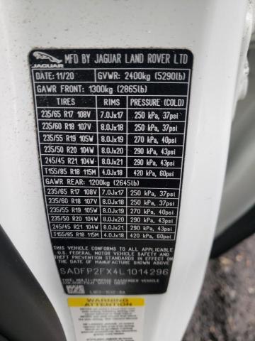 2020 JAGUAR E-PACE SE - SADFP2FX4L1014296