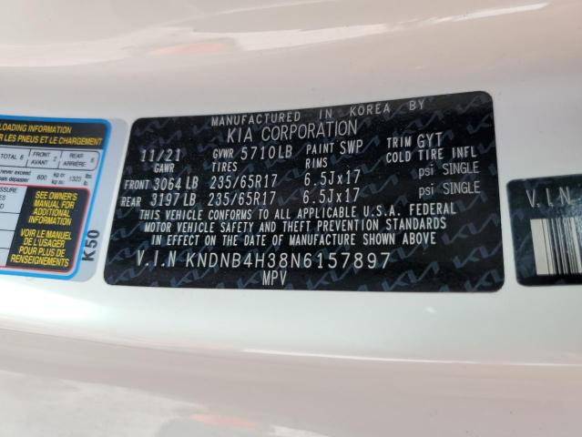 KNDNB4H38N6157897 KIA Carnival Lx