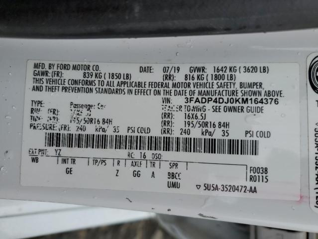 2019 FORD FIESTA ST - 3FADP4DJ0KM164376