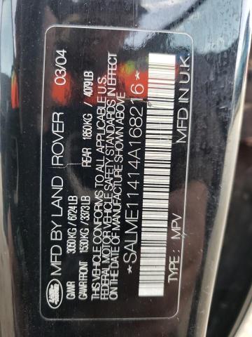 SALME11414A168216 Land Rover RANGEROVER