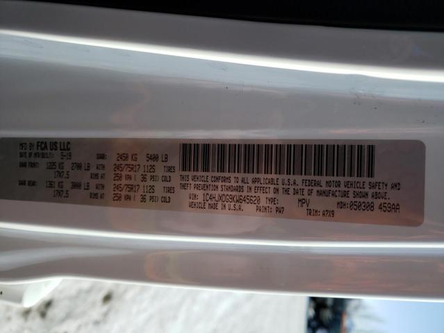 2019 JEEP WRANGLER U - 1C4HJXDG9KW645620