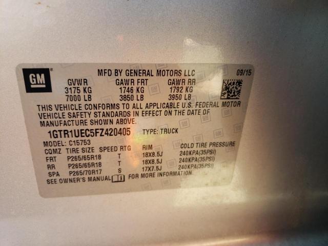 2015 GMC SIERRA C15 - 1GTR1UEC5FZ420405