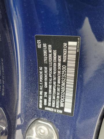 2021 PORSCHE BOXSTER GT - WP0CD2A80MS232500