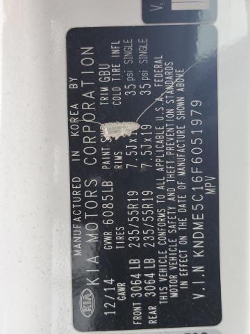 2015 KIA SEDONA SXL - KNDME5C16F6051979