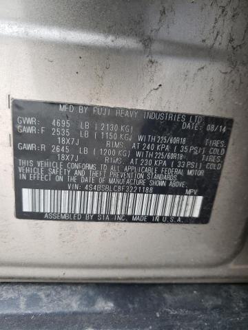 2015 SUBARU OUTBACK 4S4BSBLC8F3221188