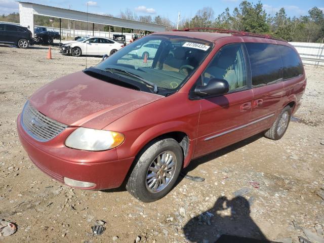 Chrysler Town & Country Limited salvage cars for sale: 2002 Chrysler Town & Country Limited
