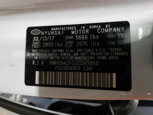 2018 GENESIS G80 ULTIMA KMHGN4JF0JU249866