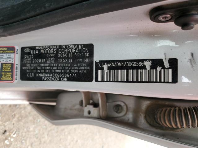KNADM4A3XG6586474 KIA RIO LX