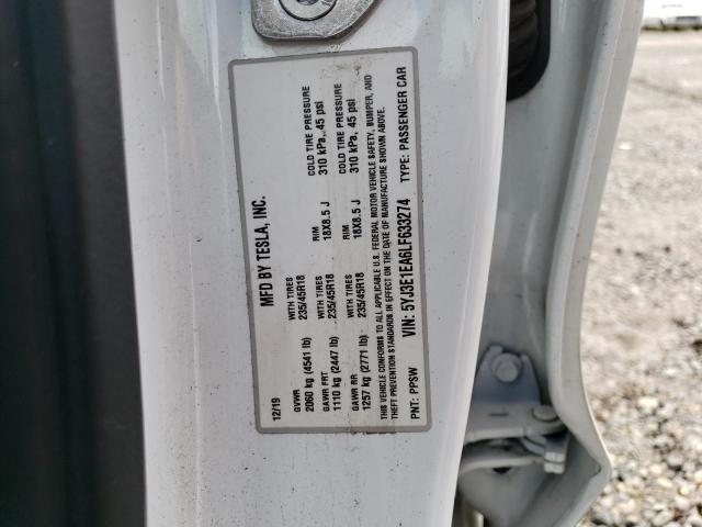 5YJ3E1EA6LF633274 Tesla MODEL 3