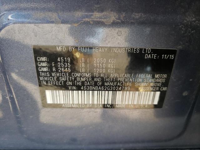 4S3BNBA62G3024799 Subaru Legacy 2.5i