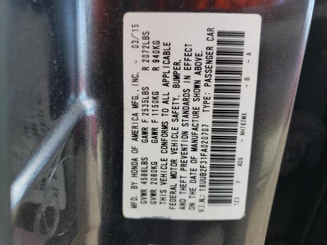 2015 ACURA TLX 19UUB2F31FA020707