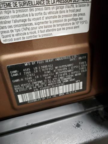 4S4BRBKC9B3440183 Subaru Outback 2.5i Limited