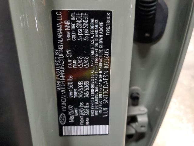2022 HYUNDAI SANTA CRUZ - 5NTJCDAE3NH023605