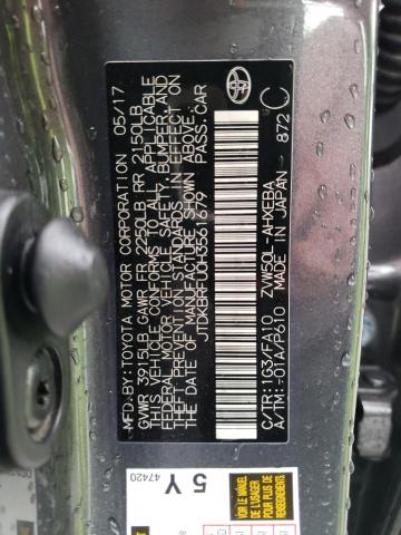 JTDKBRFU0H3561679 Toyota PRIUS