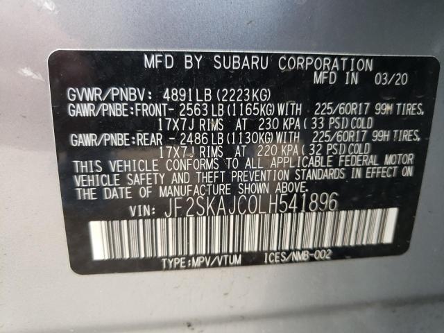JF2SKAJC0LH541896 Subaru Forester Premium