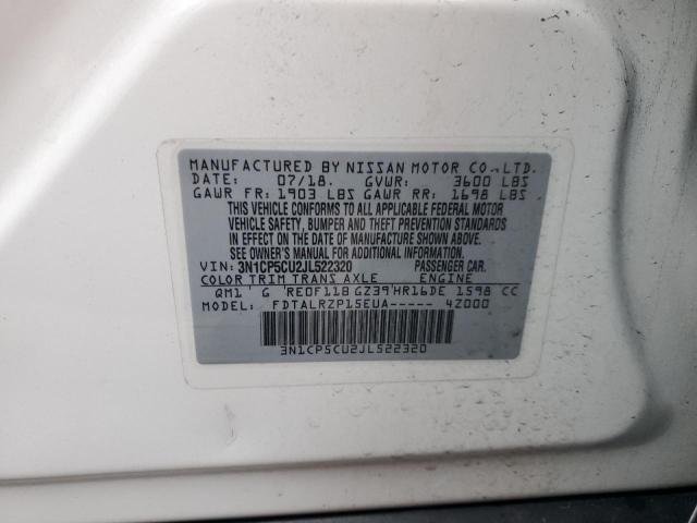 3N1CP5CU2JL522320 Nissan KICKS S