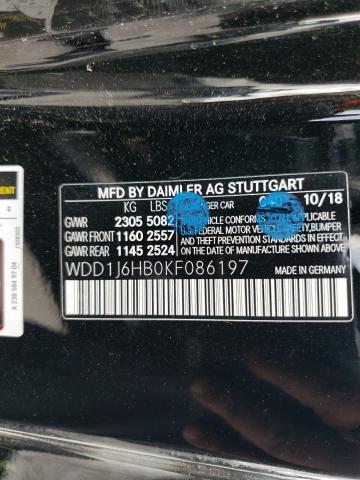 WDD1J6HB0KF086197 Mercedes-Benz E 450