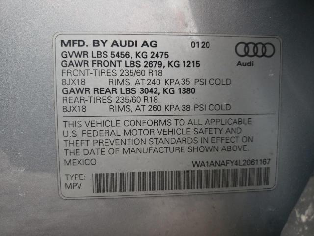 WA1ANAFY4L2061167 Audi Q5 PREMIUM 10