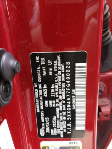 5XXGM4A77FG490028 KIA Optima Lx