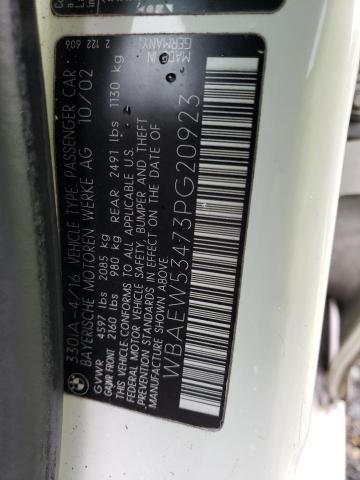 WBAEW53473PG20923 BMW 330 XI