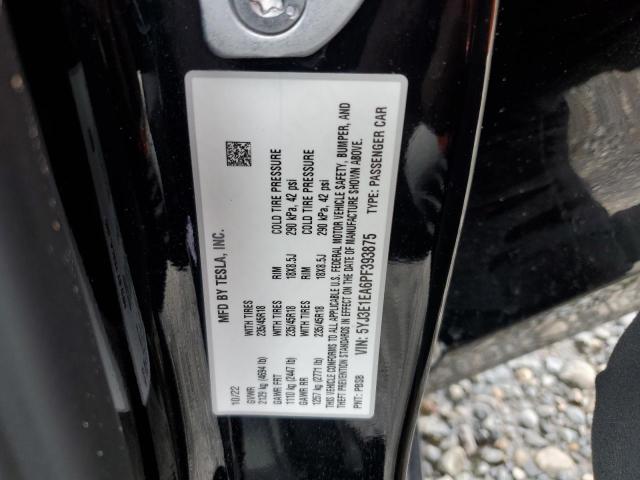 5YJ3E1EA6PF393875 Tesla MODEL 3