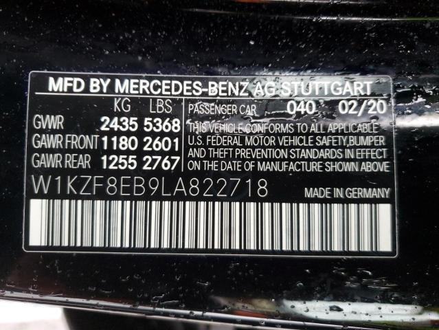 2020 MERCEDES-BENZ E 350 4MAT - W1KZF8EB9LA822718