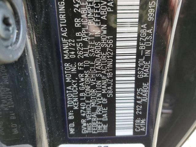 2022 LEXUS ES 350 F-S - 58AJZ1B11NU127561