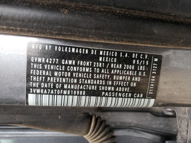 2015 VOLKSWAGEN BEETLE TDI 3VW6A7AT0FM819988